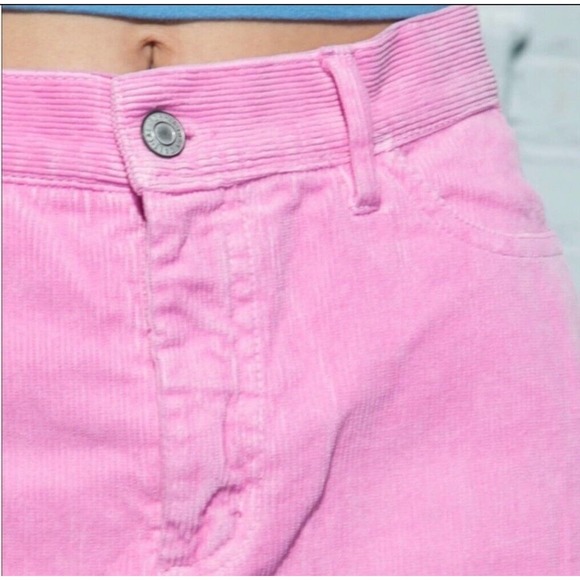 BUBBLEGUM Pink Corduroy Mini Skirt John Galt x PacSun x Brandy Melville One Size - Picture 2 of 6